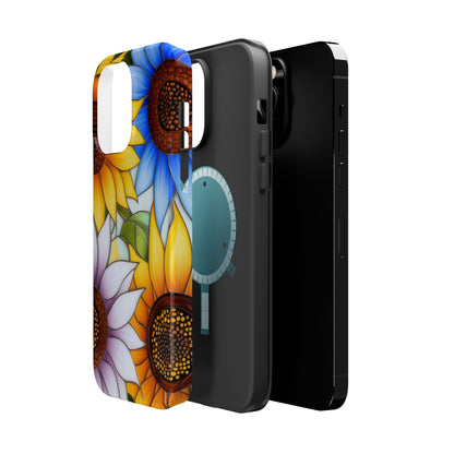 Colorful Sunflowers MagSafe® Compatible Tough Case for iPhone