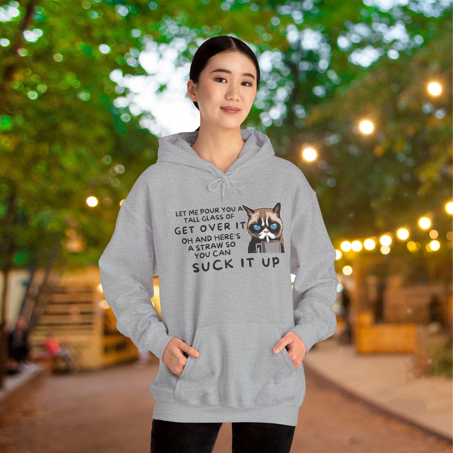 Let Me Pour You A Tall Glass of Get Over It... Adult Heavy Blend™ Hoodie