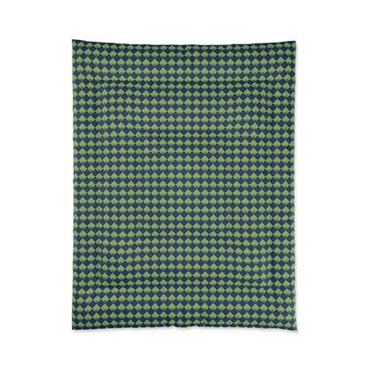 Diamond Bloom-Sage & Navy Basic Bedding Set