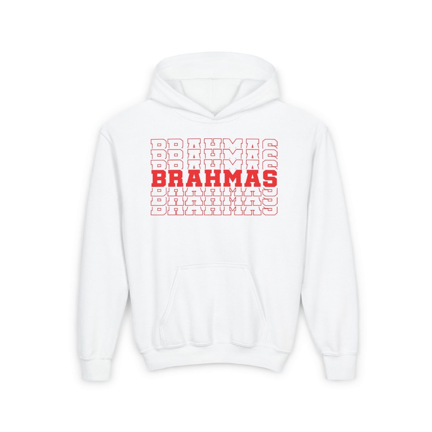 Brahmas (Stacked) Youth Heavy Blend Hoodie