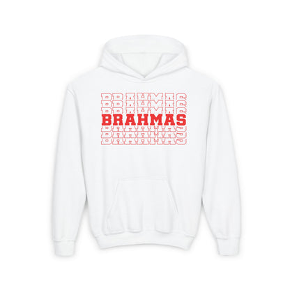 Brahmas (Stacked) Youth Heavy Blend Hoodie