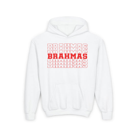 Brahmas (Stacked) Youth Heavy Blend Hoodie