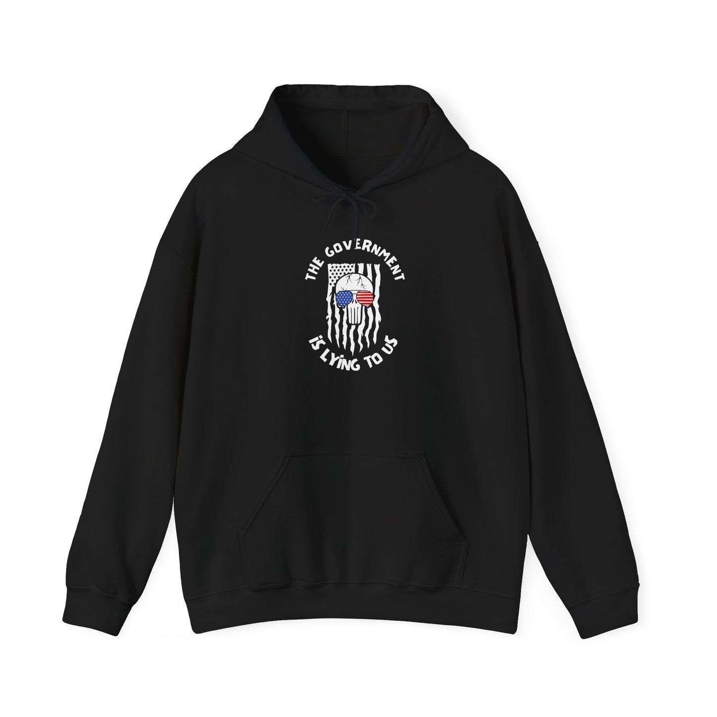 The Government is Lying To Us Skull Heavy Blend™ Hooded Sweatshirt