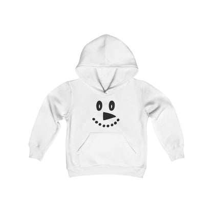 Snowman Face Youth Heavy Blend Hooded Sweatshirt