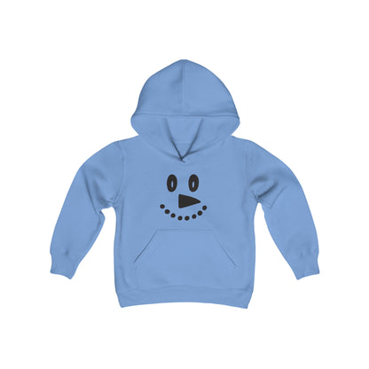 Snowman Face Youth Heavy Blend Hooded Sweatshirt