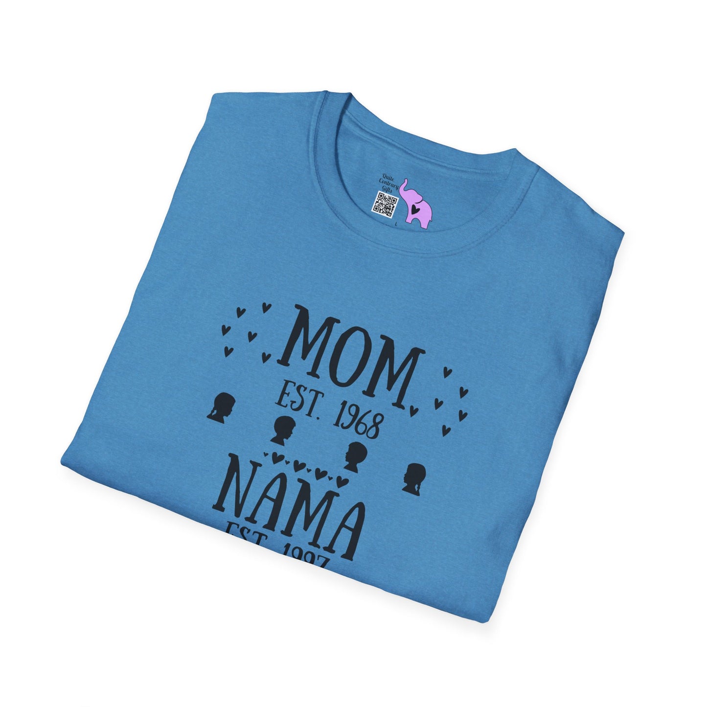 Mom Est. Grandma Est. Great Grandma Est. Custom Adult T-shirt