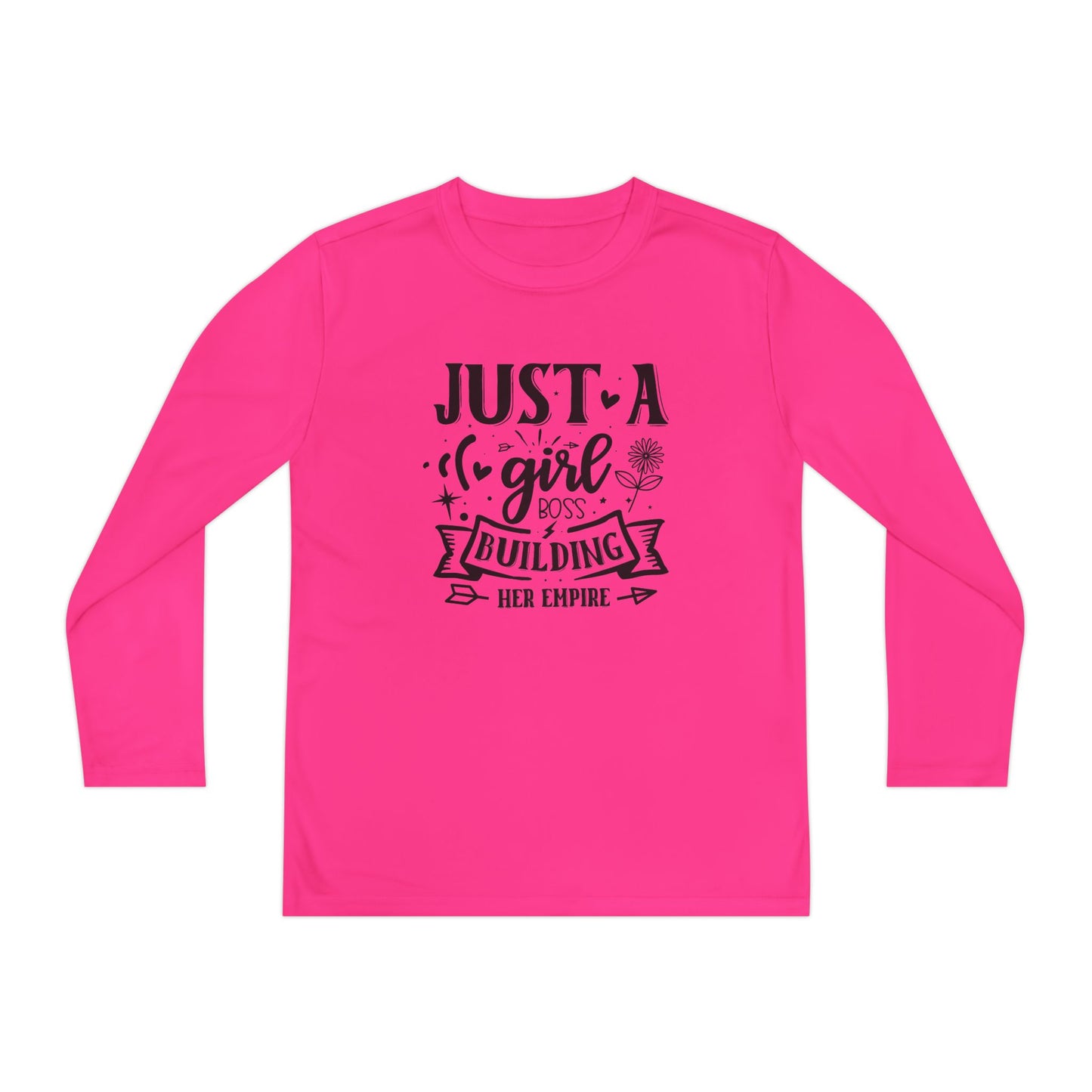 Just A Girl Boss Building Her Empire Youth Long Sleeve Tee