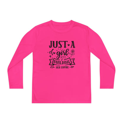 Just A Girl Boss Building Her Empire Youth Long Sleeve Tee