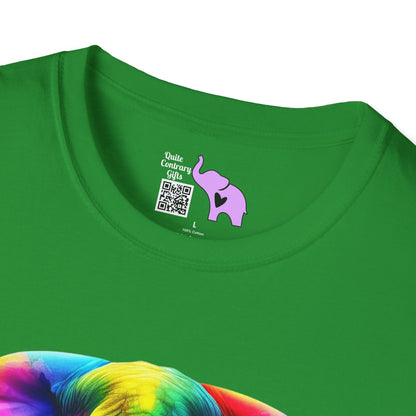 Colorful Elephant Adult T-shirt