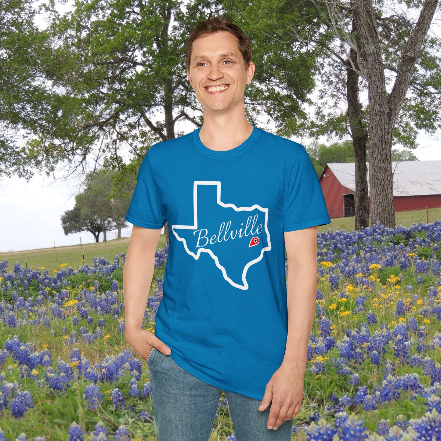 Bellville Texas Adult T-shirt
