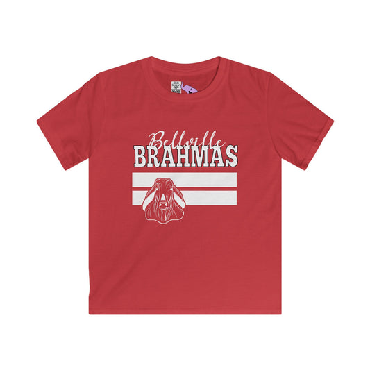 Ballville Brahmas w/Mascot & Stripes Youth Softstyle Tee