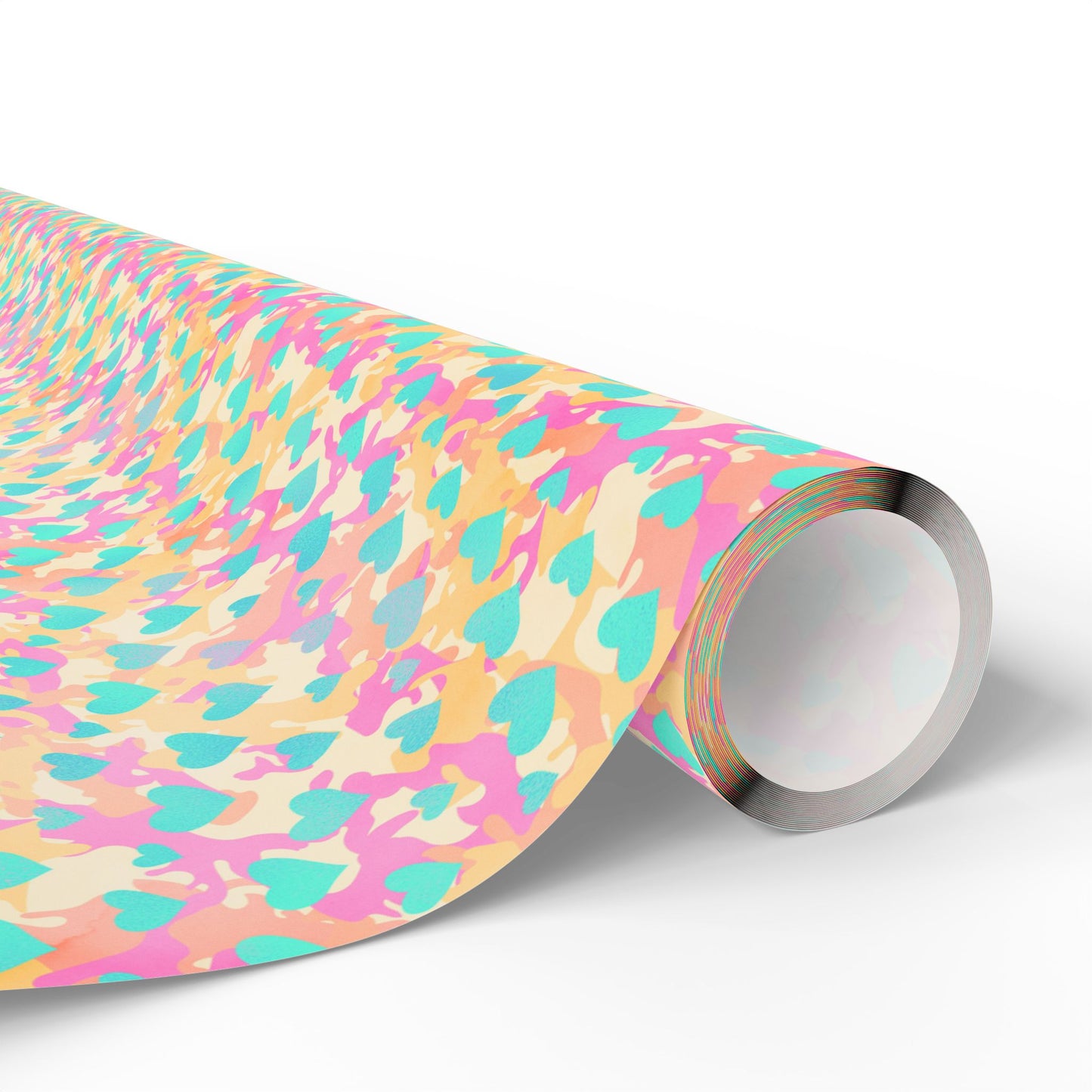 Sweetheart Camo Wrapping Paper