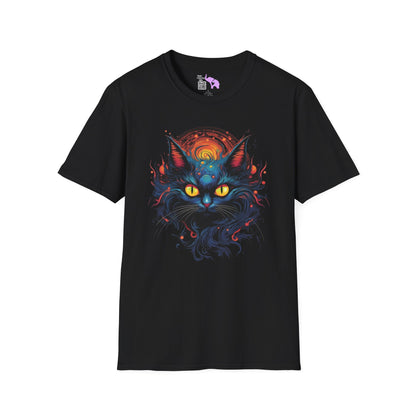 Creepy Black Cats 12 Adult T-shirt