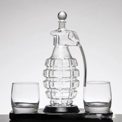 Grenade Shaped Glass Wine/Liquor Decanter
