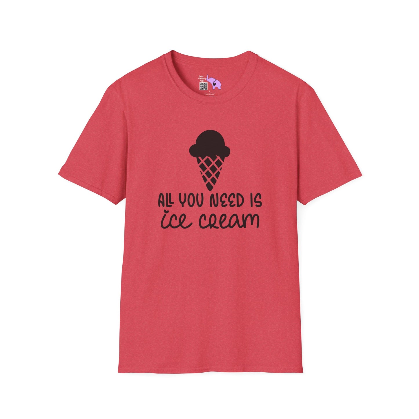 All You Need Is Ice Cream Adult T-shirt