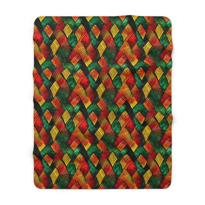 Joyful Vibes Sherpa Fleece Blanket