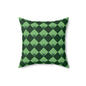 Diamond Bloom- Spruce & Sage Throw Pillow