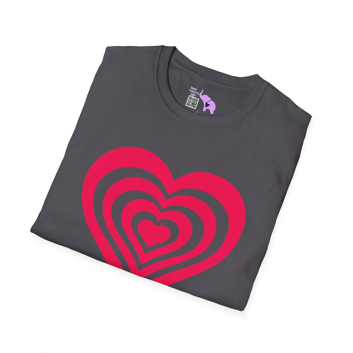 Layered Hearts Adult T-shirt