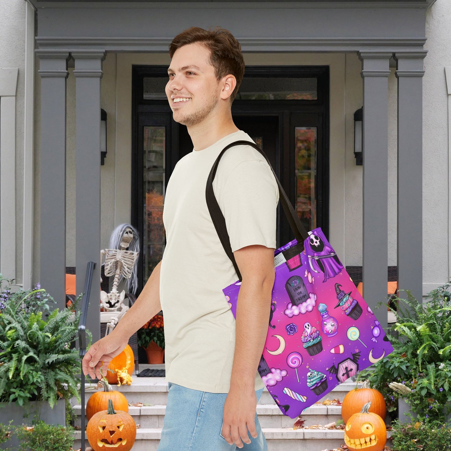 Haunted Sugar Rush Canvas Tote Bag