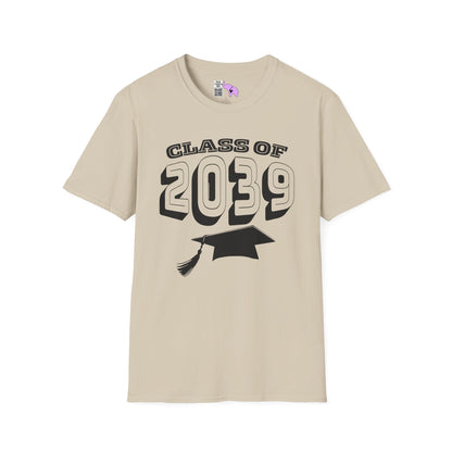 Class of 2039 Unisex Tshirt for 2026/27 Kindergarteners