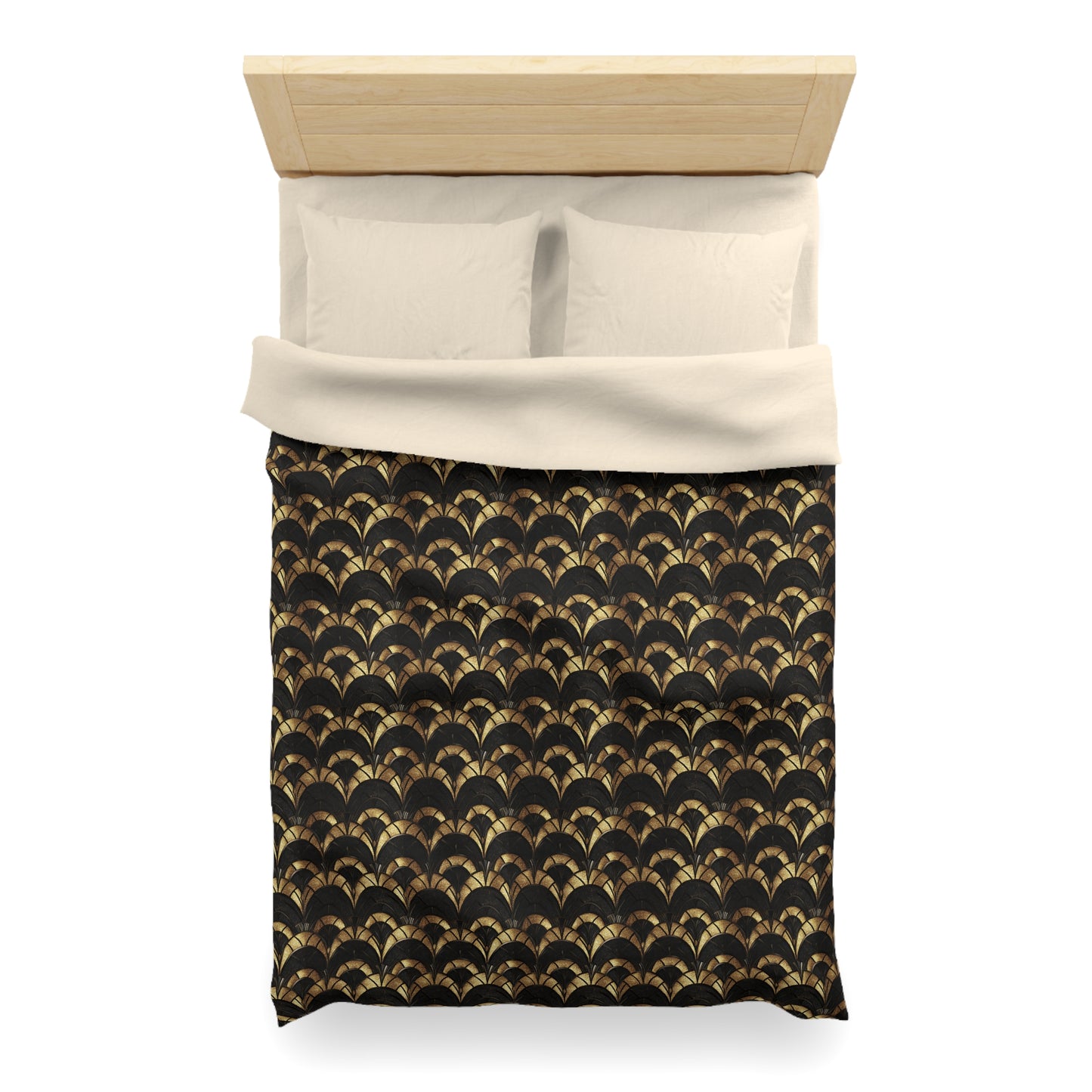 Gilded Elegance Microfiber Duvet Cover