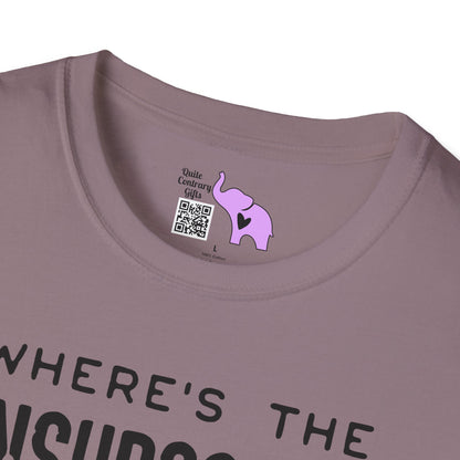 What's The Unsubscribe Button On Adulthood Adult T-shirt