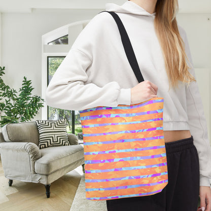 Split Spectrum Camo Canvas Tote Bag