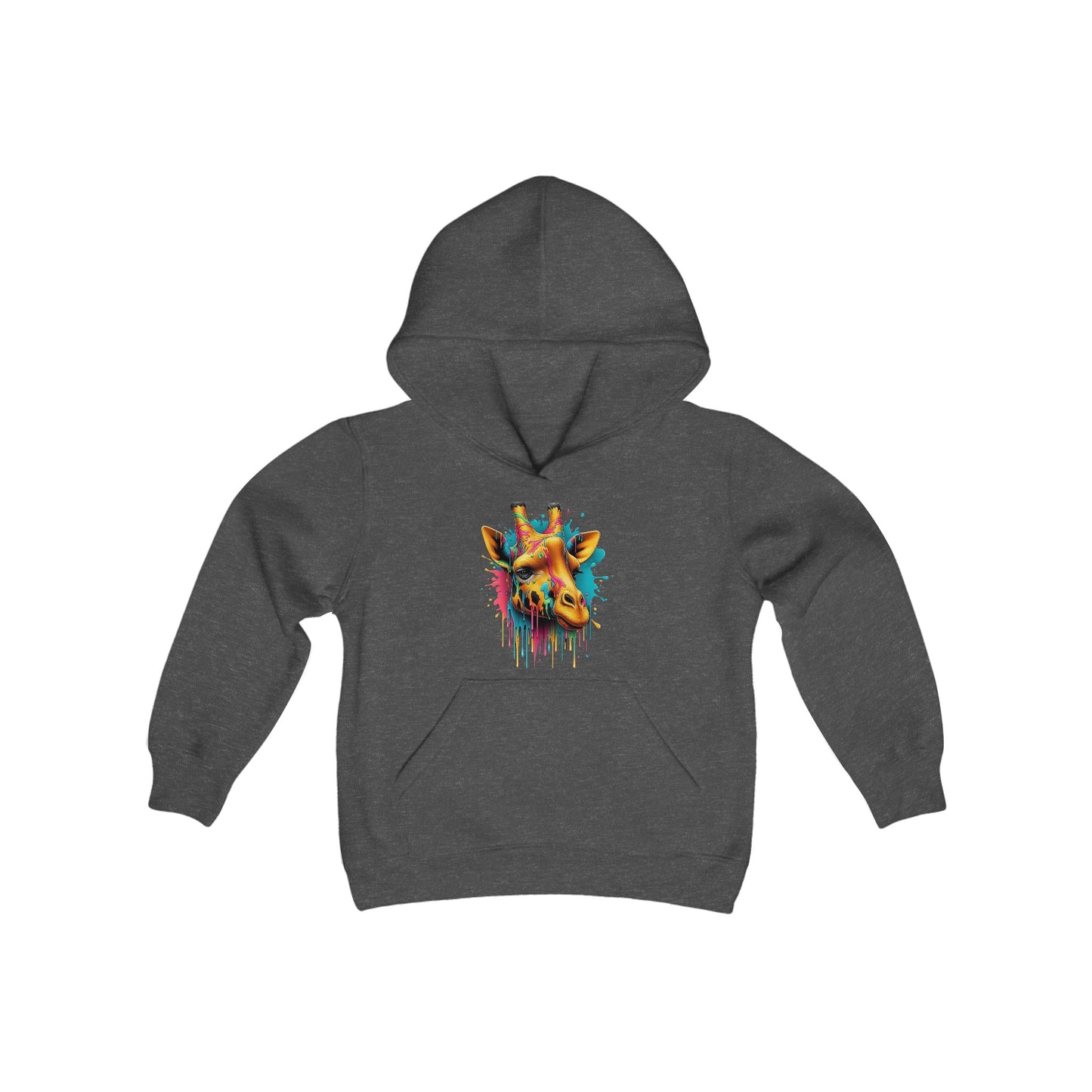 Colorful Giraffe Youth Hoodie