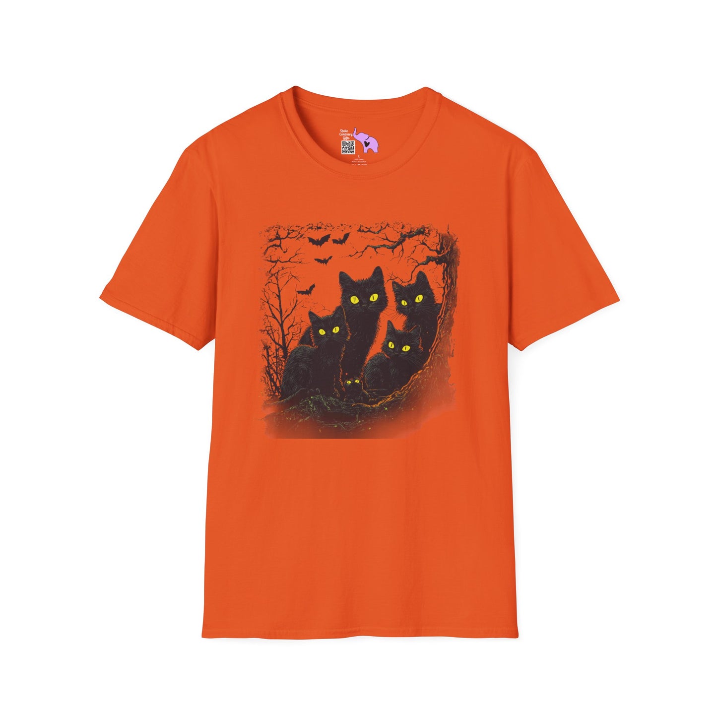 Black Cats Adult T-shirt