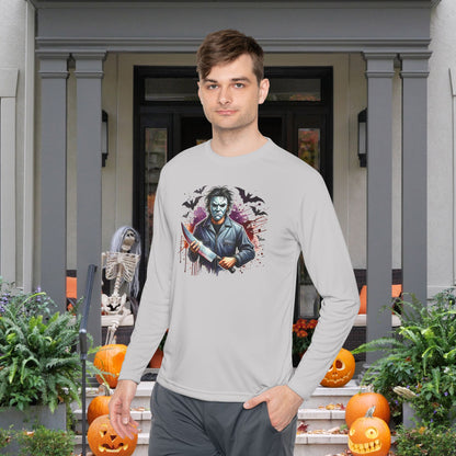 Creepy Halloween Killer Unisex Lightweight Long Sleeve Tee