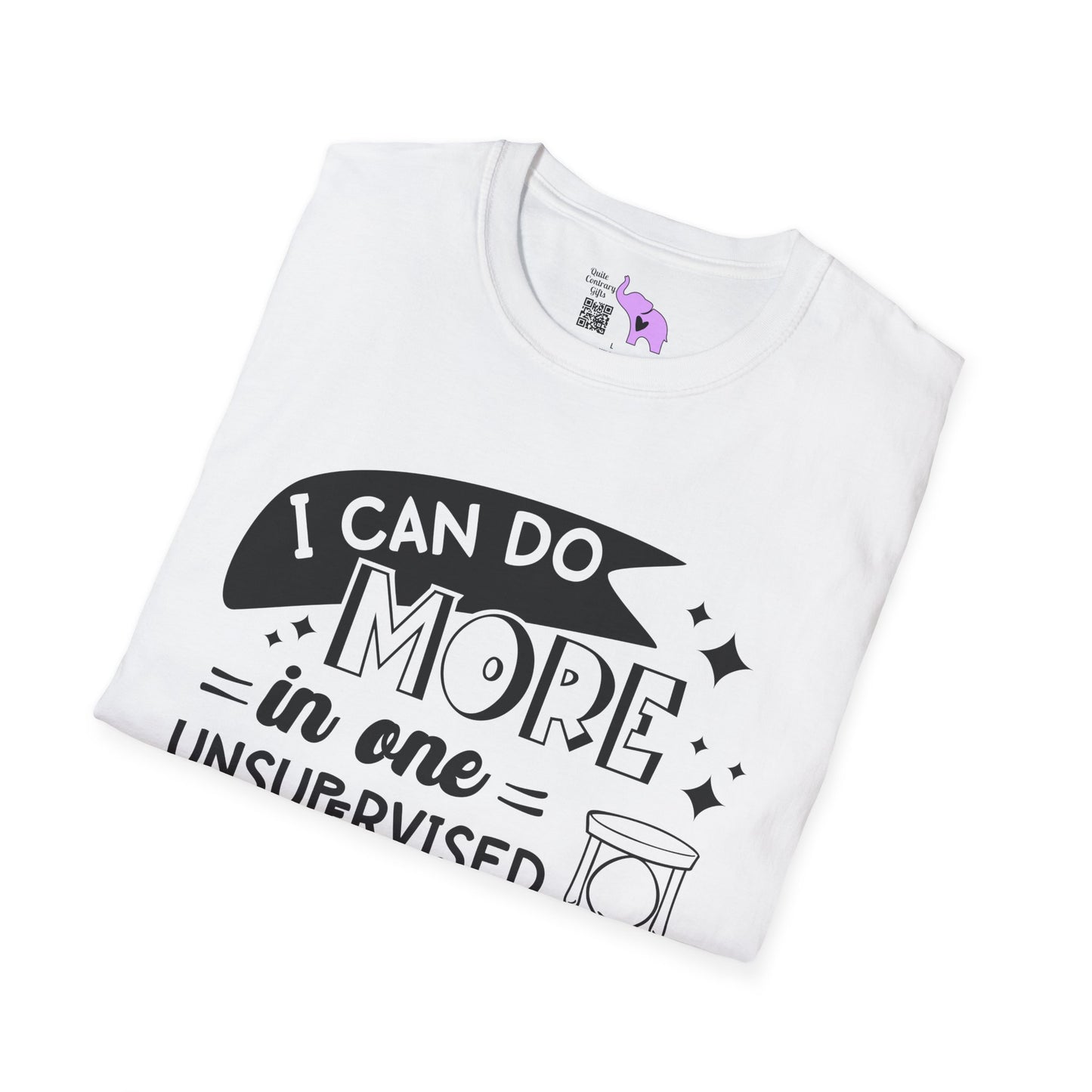 I Can Do More In One Unsupervised Minute... Adult T-shirt