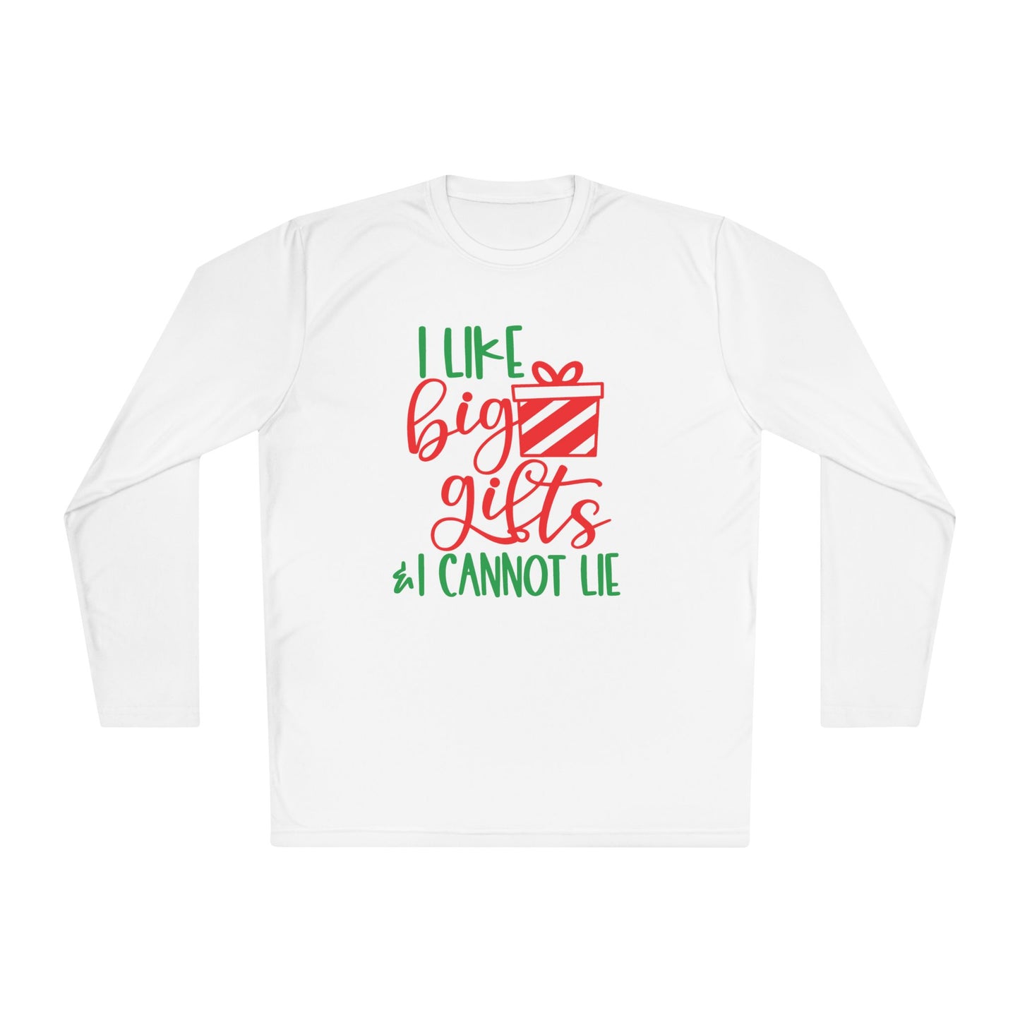 I Like Big Gifts & I Cannot Lie Adult Long Sleeve Tee