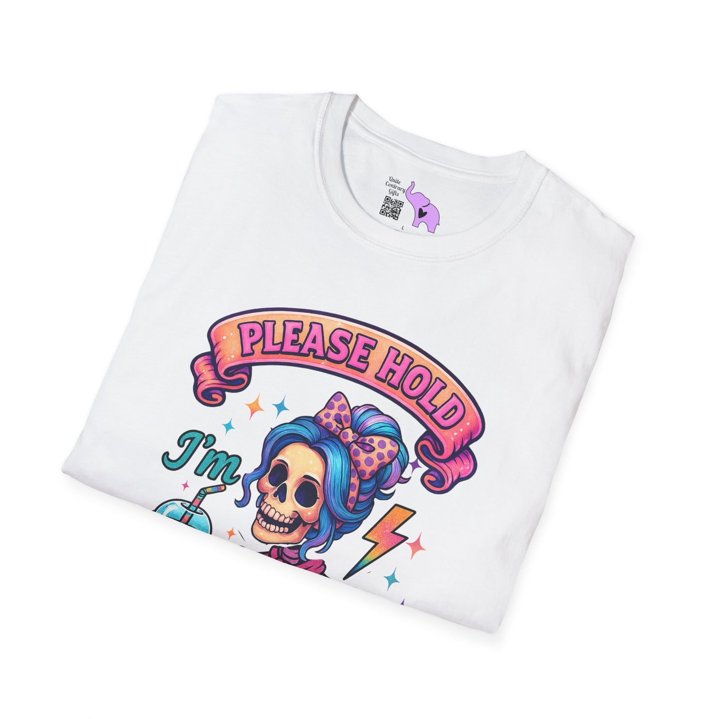 Please Hold I'm Mentally Buffering Adult T-shirt