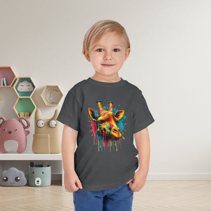 Colorful Giraffe Toddler Tee