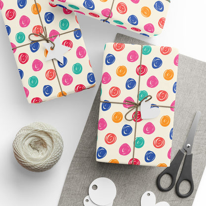 Doodle Dots Wrapping Paper