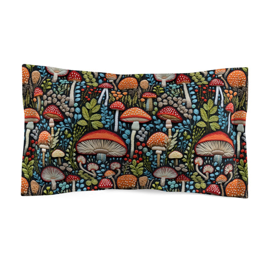Shroom Bloom Microfiber Pillow Sham