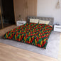 Festival Fire Microfiber Duvet Cover