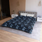 MIdnight Blossoms Microfiber Duvet Cover