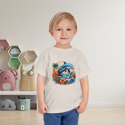 Tropical Dolphin Toddler Tee