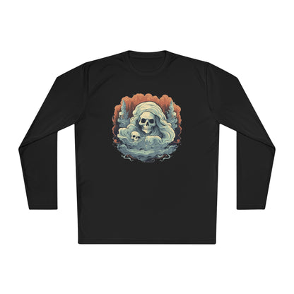 Creepy Ghost 4 Adult Long Sleeve Tee
