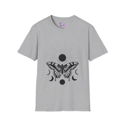 Butterfly w/Sun, Moon, & Stars Adult T-shirt