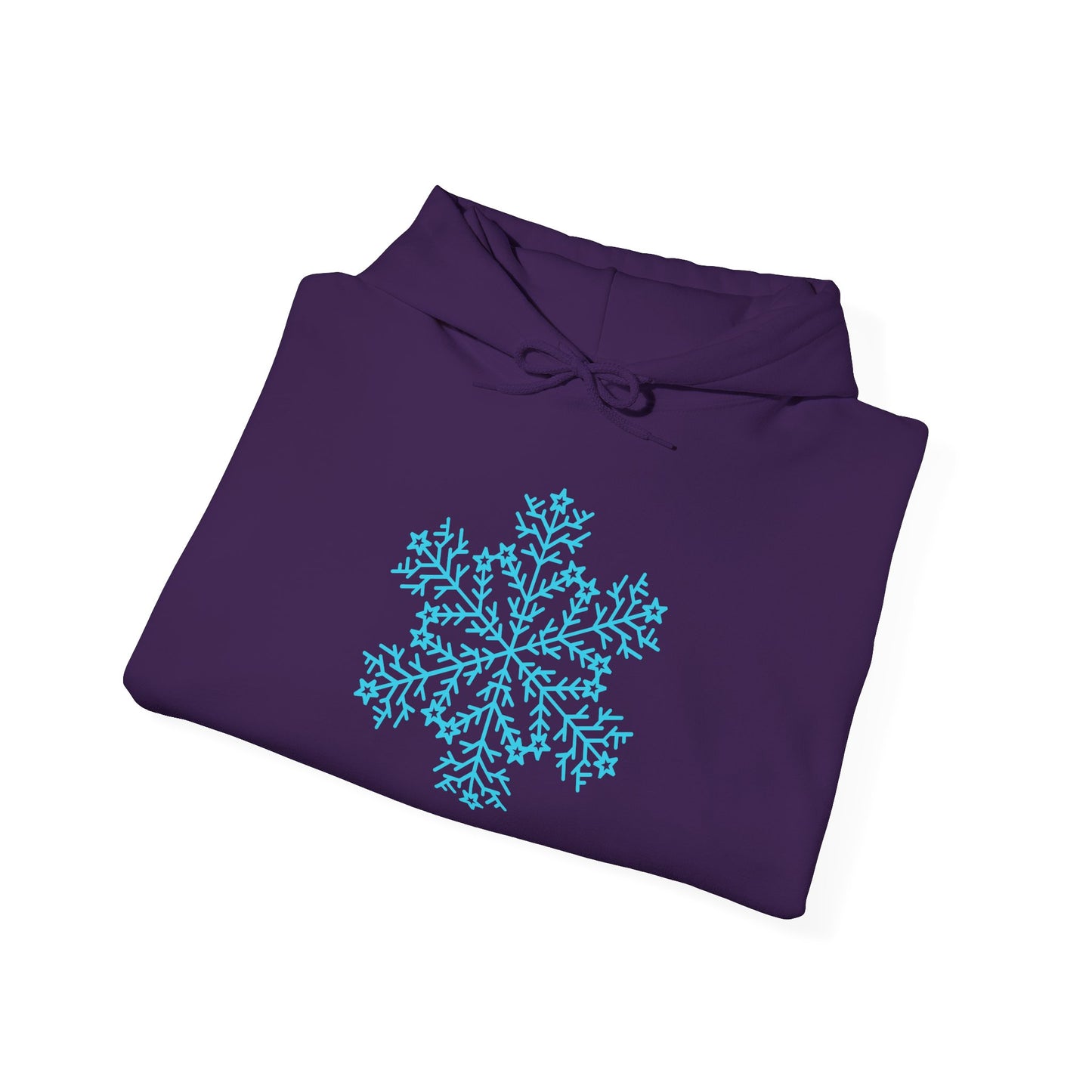 Large Snowflake Adult Heavy Blend™ Hooded Sweatshirt
