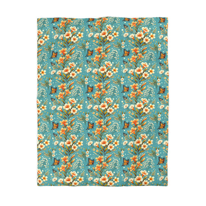 Petals & Wings Microfiber Duvet Cover