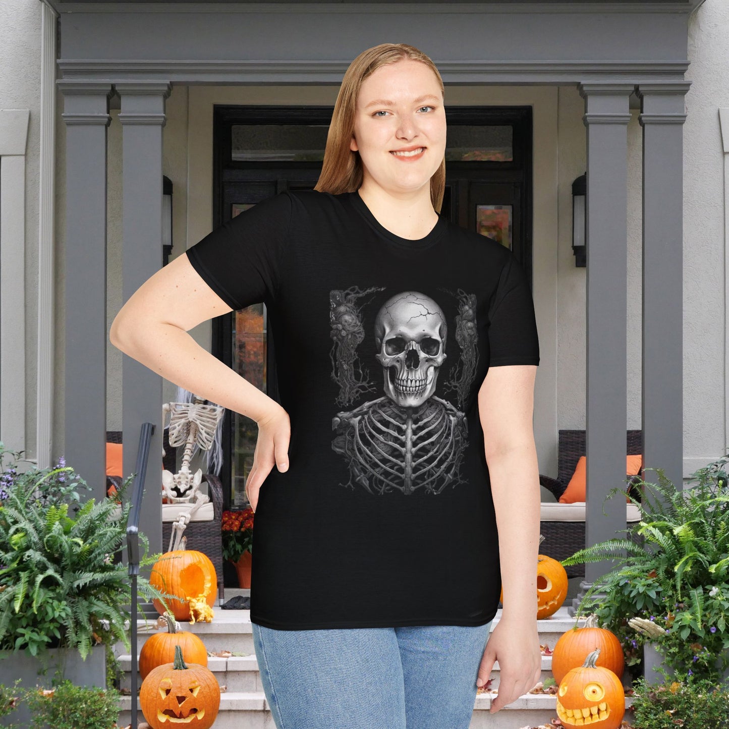 Creepy Bones 5 Adult T-shirt