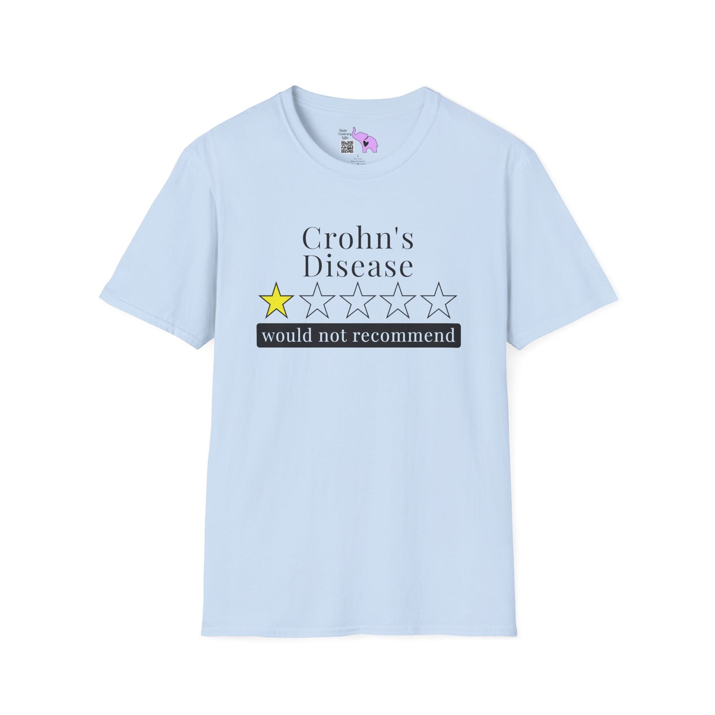 Crohn's Disease 1 Star Would Not Recommend Adult T-shirt
