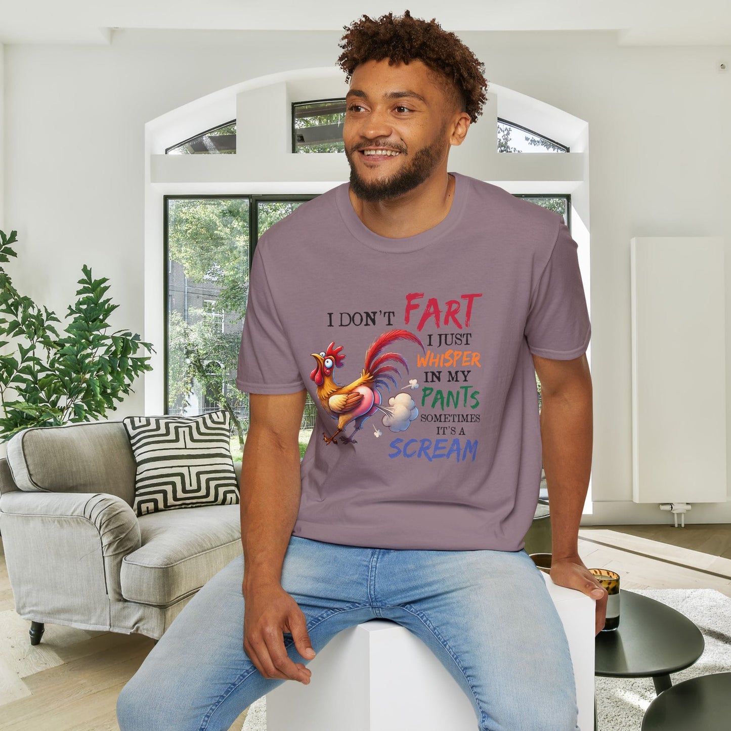 I Don't Fart I Just Whisper in my Pants... Adult T-shirt