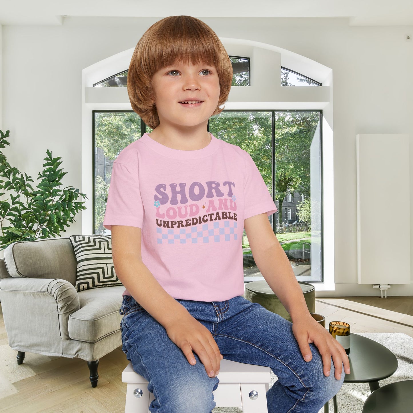 Short Loud and Unpredictable Heavy Cotton™ Toddler T-shirt