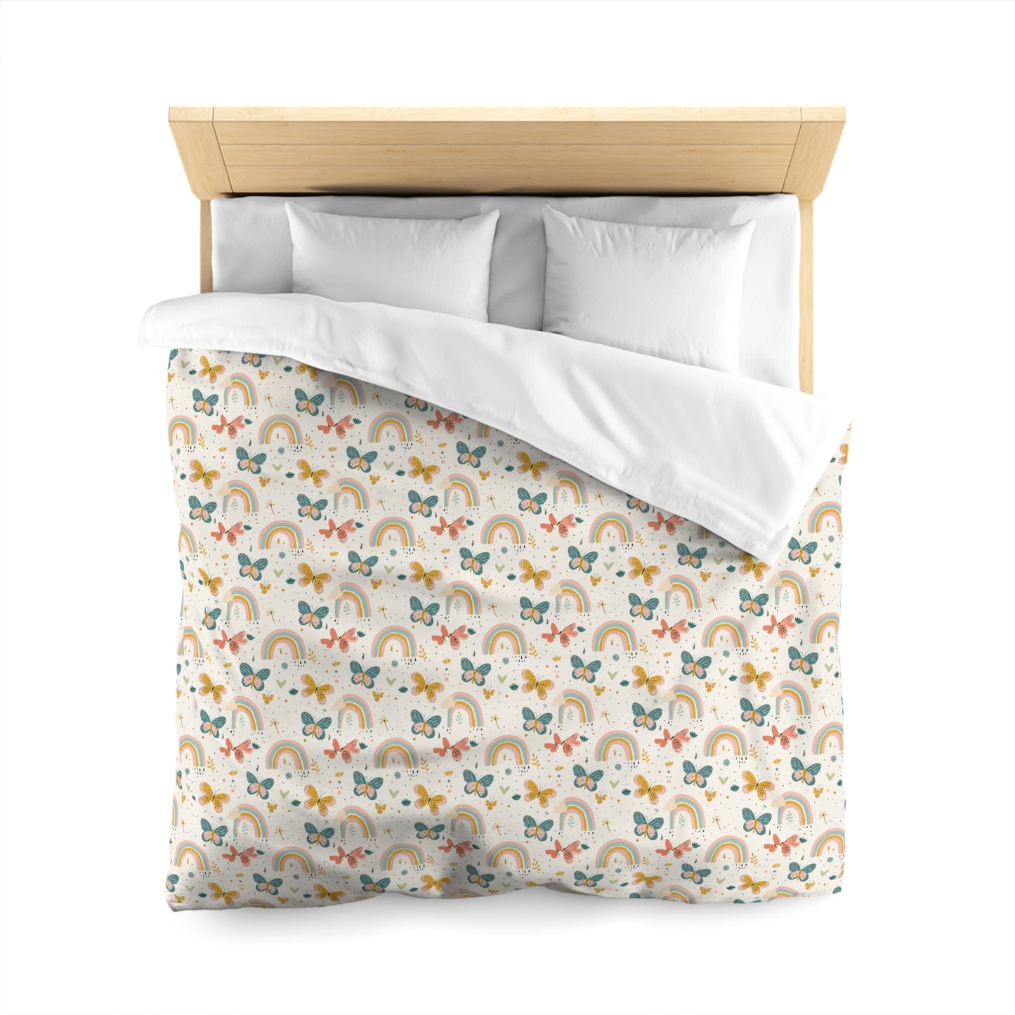 Whispering Wings & Rainbows Duvet Bedding Set