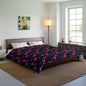 Neon Lotus Blooms Comforter