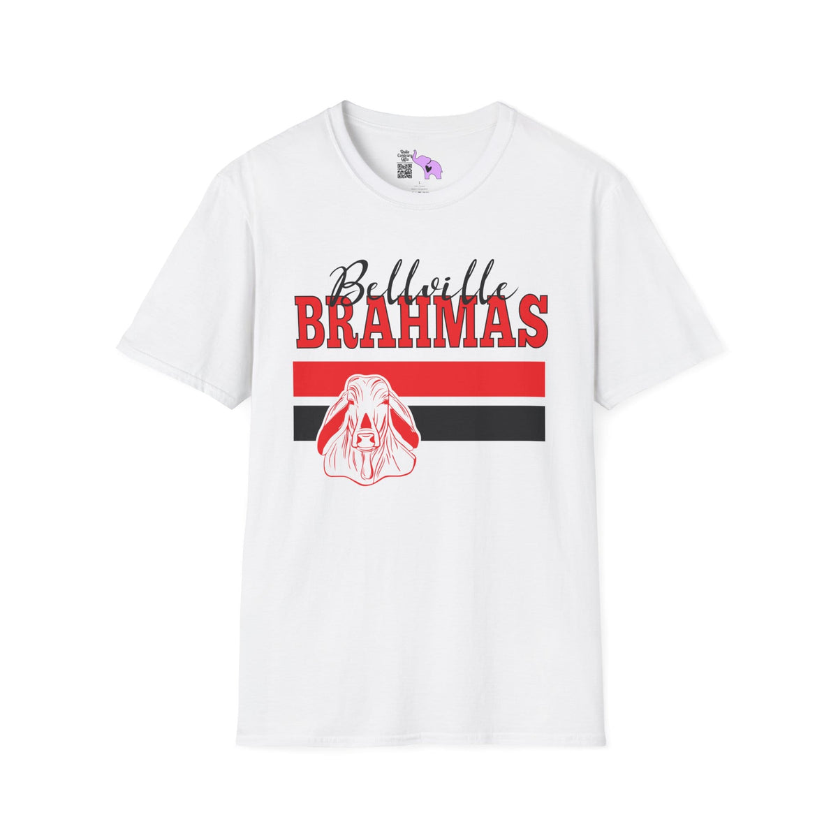 Ballville Brahmas w/Mascot & Stripes Adult T-shirt